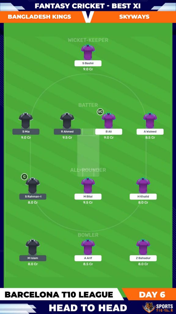 Bangladesh Kings vs Skyways - Team 2