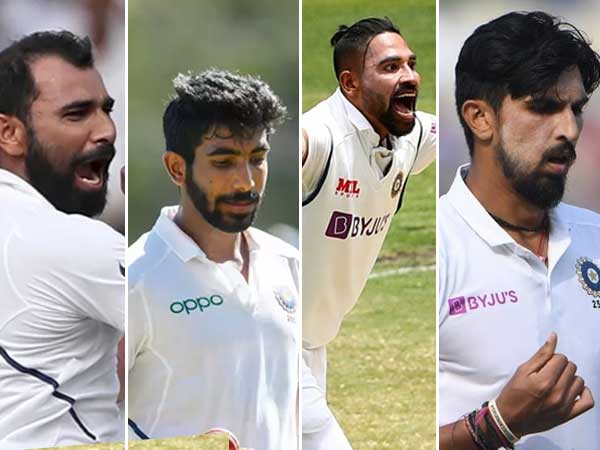 Mohammed Shami, Jasprit Bumrah, Mohammed Siraj, Ishant Sharma