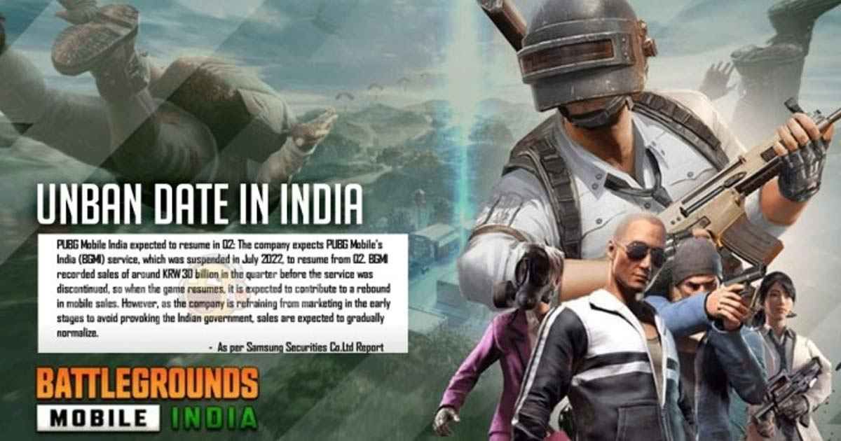 Bgmi Unban Date Bgmi Likely To Return In Q2 Of 2023 As Per Krafton S