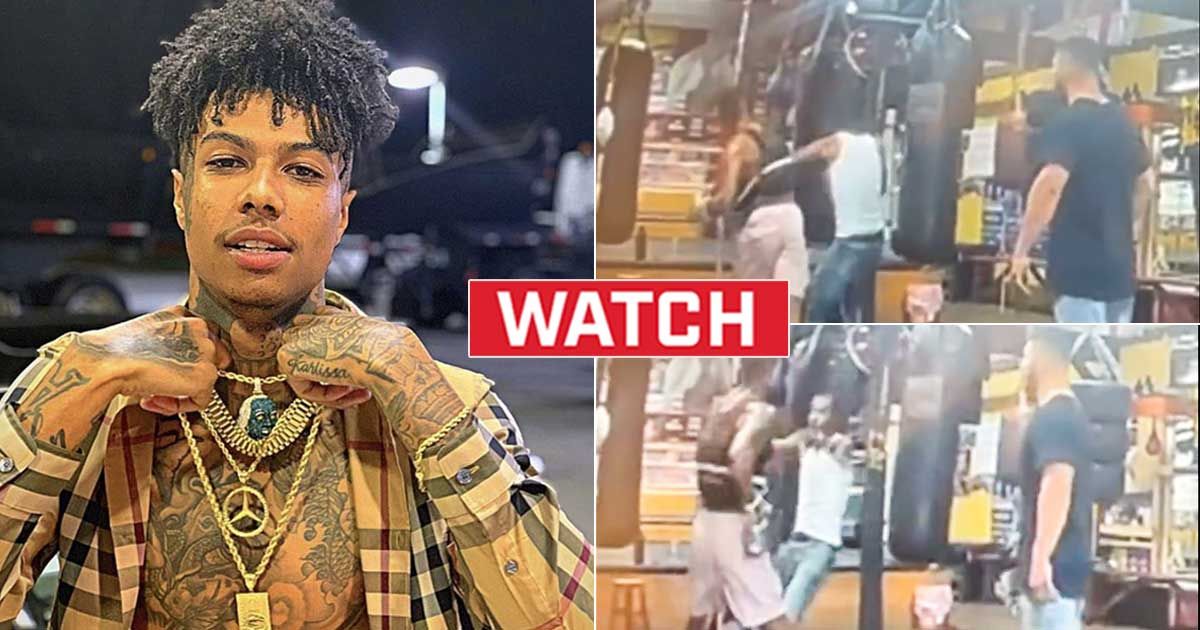 WATCH: Rapper Blueface gets stabbed by stranger at gym, unlikely to ...