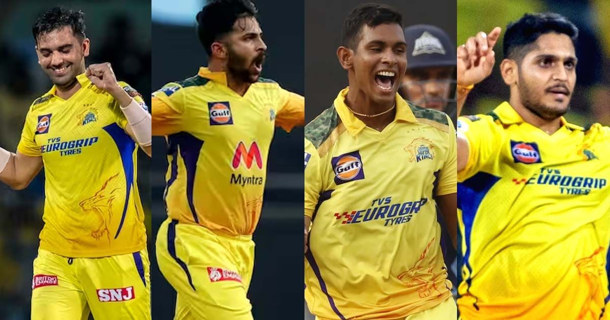 deepak chahar shardul thakur matheesha pathirana tushar deshpande sportstiger