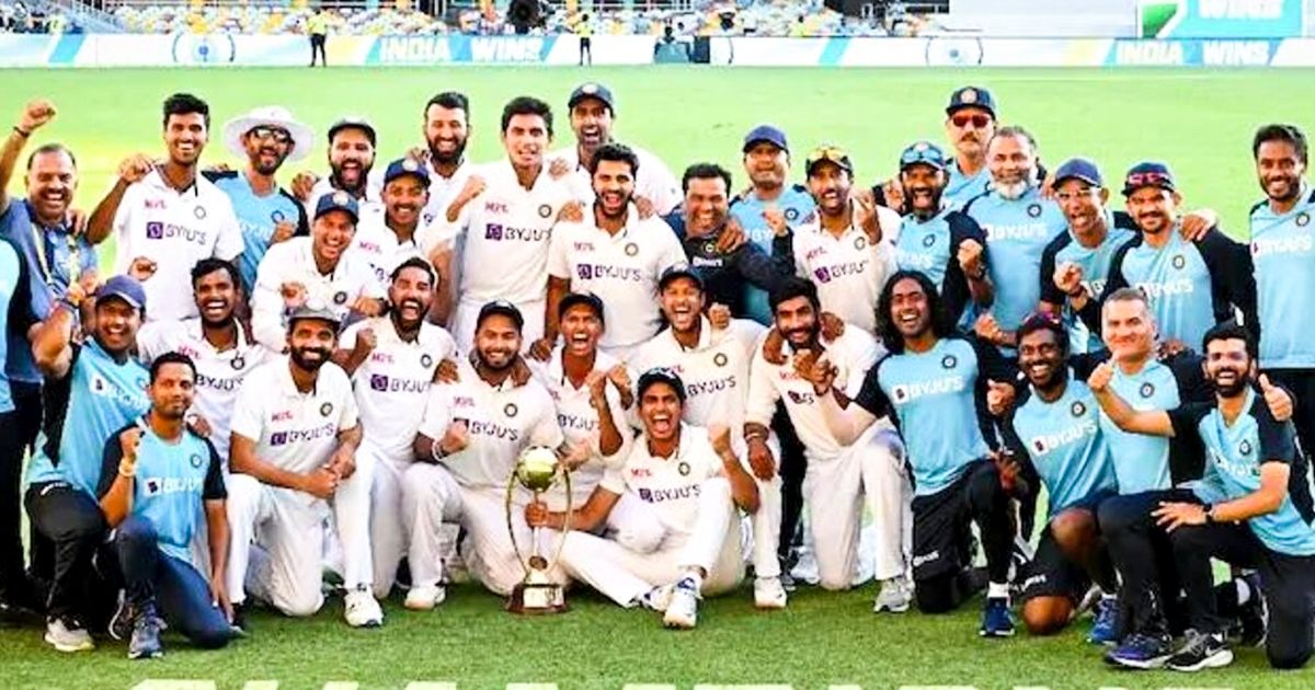 india win beat australia at the gabba brisbane 2021