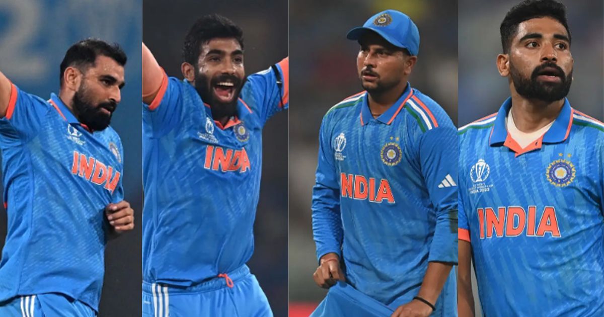 mohammed shami jasprit bumrah kuldeep yadav and mohammed siraj sportstiger 1698848441406 original
