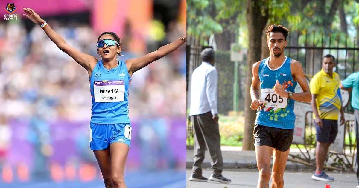 Indian athletes Priyanka Goswami and Akshdeep Singh qualify for 2024 ...