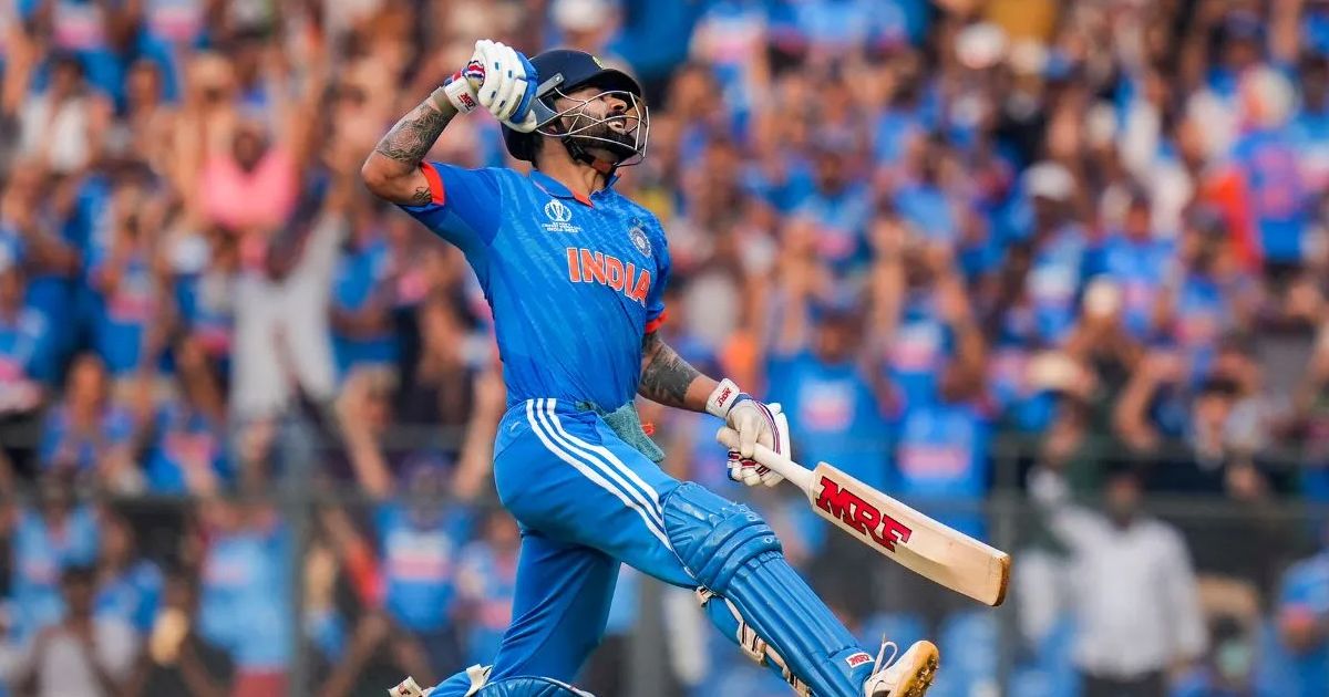 virat kohli scores record setting 50th odi century sportstiger