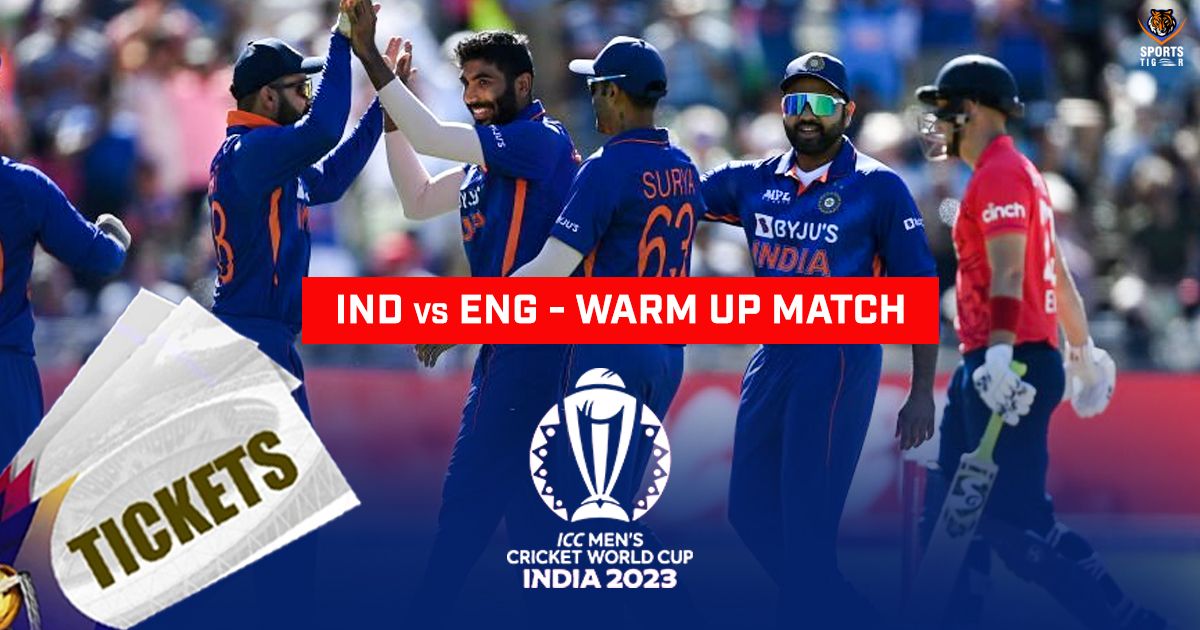 ODI World Cup 2023 Warm-up match: India vs England - Tickets, Tickets  Price, Online Booking, and More