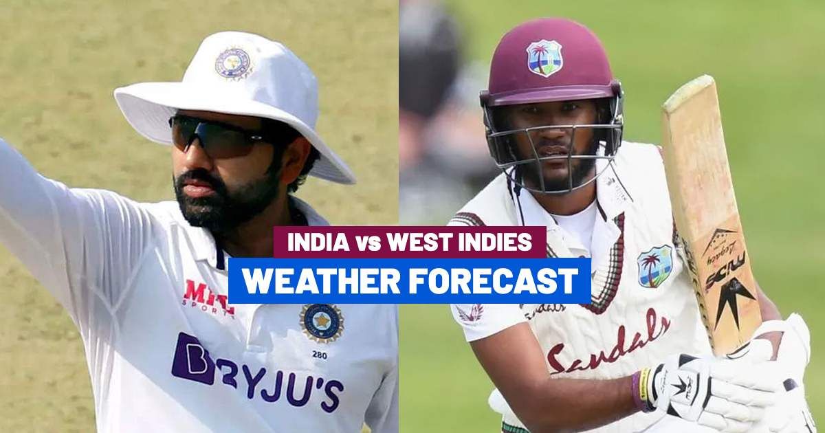 WI vs IND Test Weather Forecast WI vs IND Dominica Weather Today